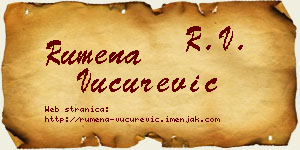 Rumena Vučurević vizit kartica